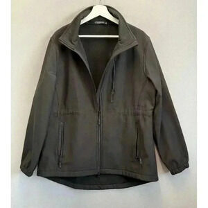 Chrisuno Women's XL Full Zip Fleece Lined Adjustable Waist U-Shaped Hem Jacket‎